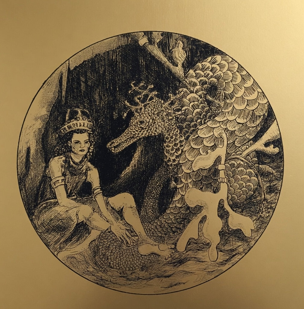 Andromeda in a Cave, with a Dragon