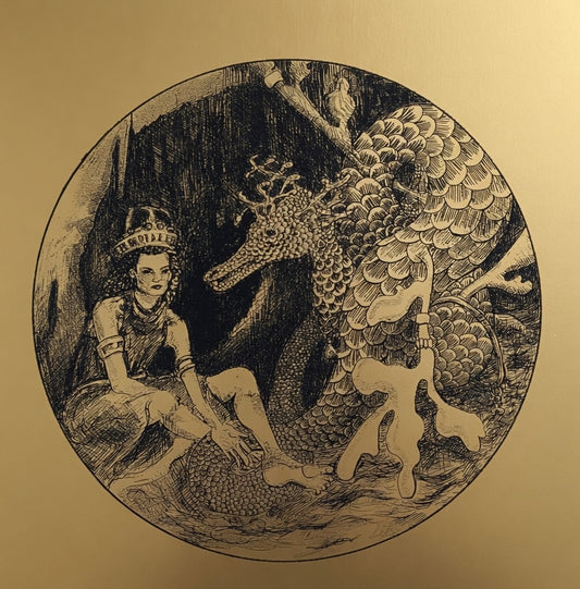 Andromeda in a Cave, with a Dragon